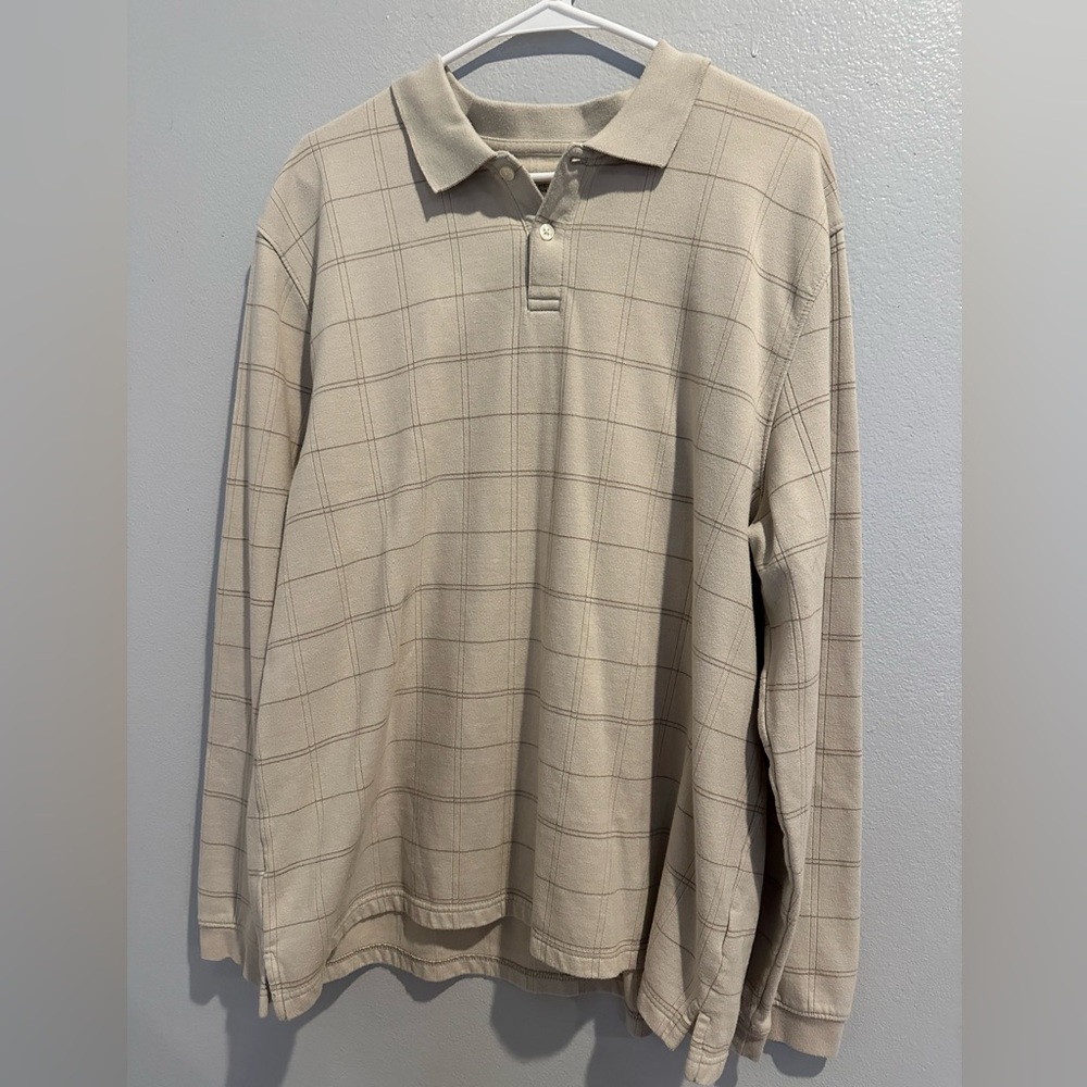 Men’s Van Heusen long sleeve polo sweater XXL